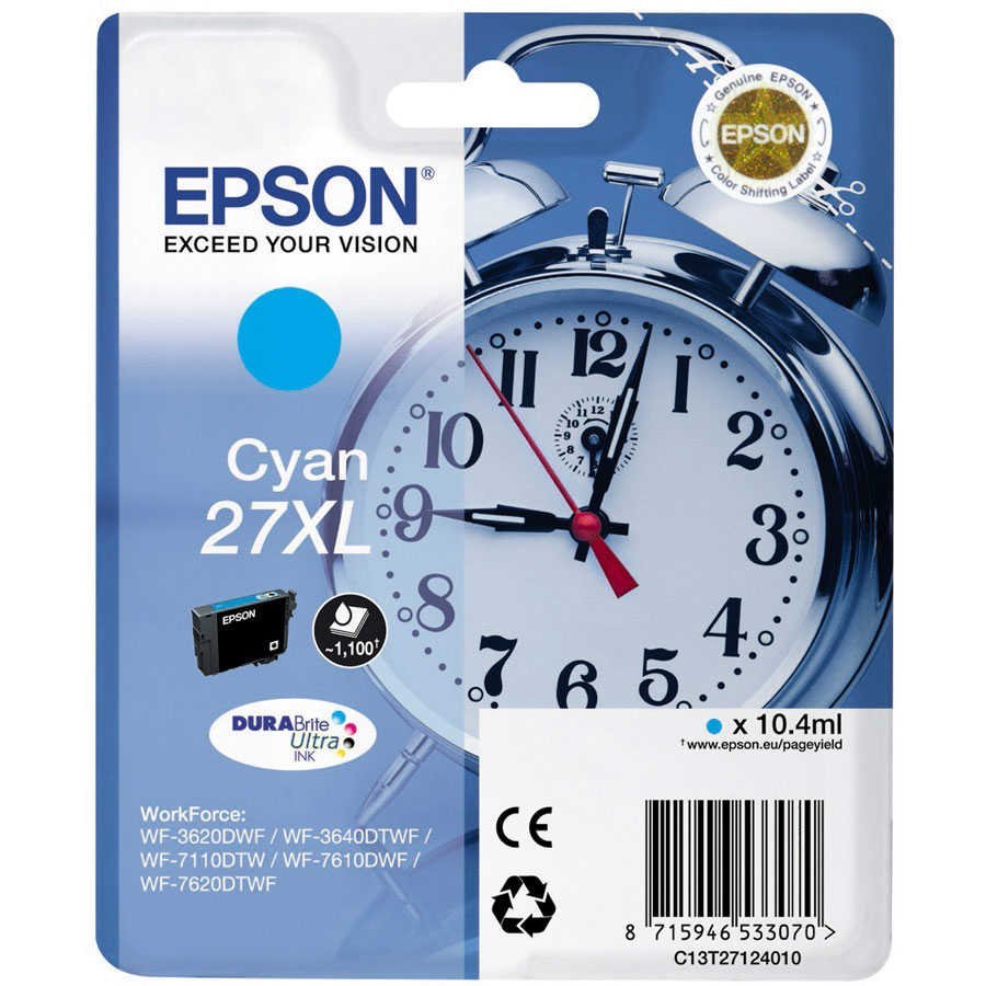 EPSON 27XL  (C13T27124020) – kartusche, cyan (cyan)